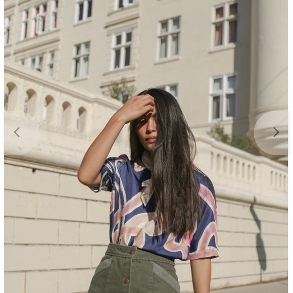 NWT Carleen Boykin Tee Silk Blouse - Picture 5 of 13